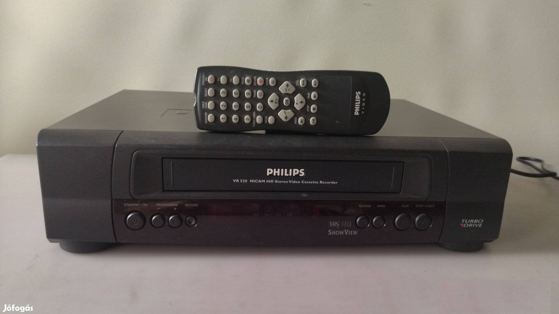 Philips VCR VR520-58 HIFI VHS Video, Videomagnó