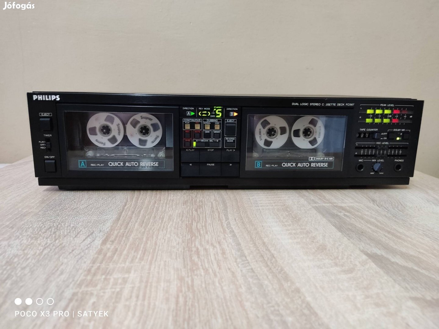 Philips  FC-567 ( Marantz SD-565) hifi  autoreverse magnó deck