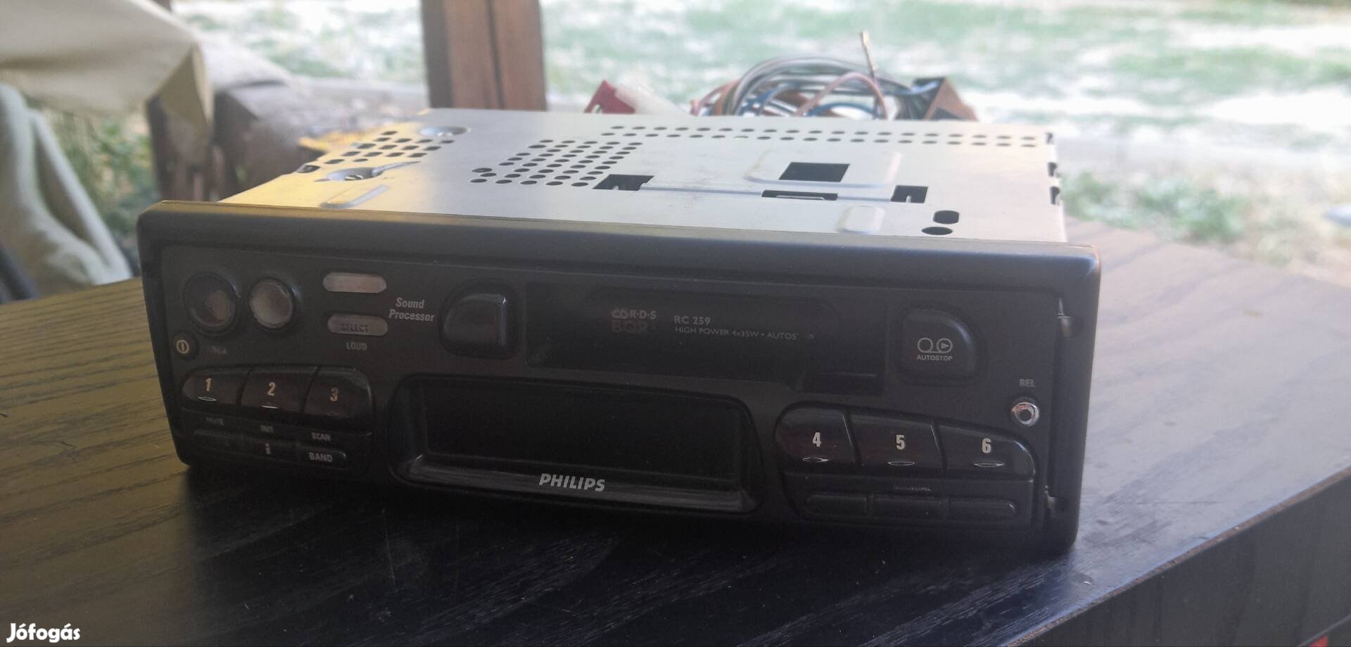 Philips autórádió RC259 típusú.