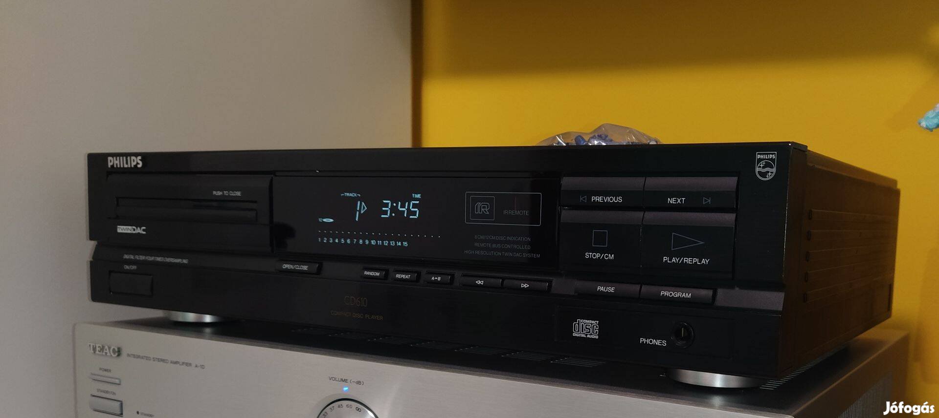 Philips cd610 twin dac felújítva igényes kondikkal stb