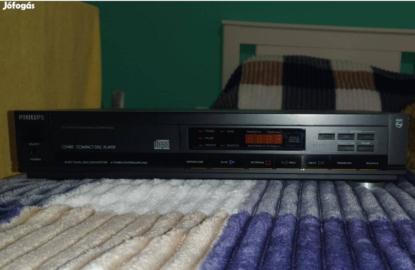 Philips cd lejátszó cd480 tda1541R1+hibrid kondik stb