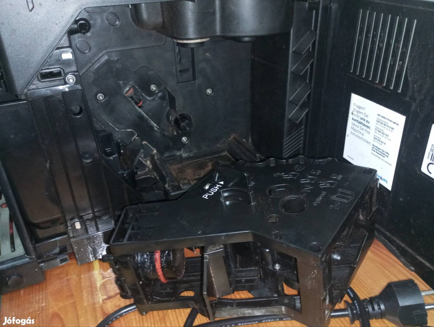 Philips ep3550 automata kávéfőző javításra