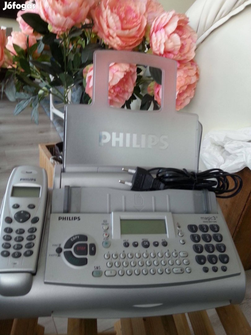Philips faxos telefon (Magic 3), üzenetrögzítős, gyönyörű állapotban
