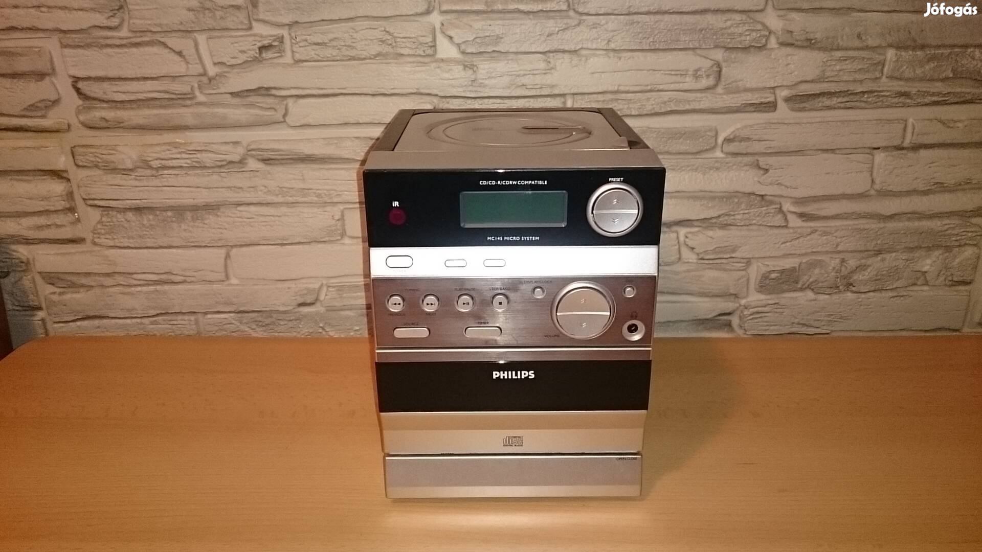 Philips hifi, erősítő, CD lejátszó, rádió tuner, kazettás magnó