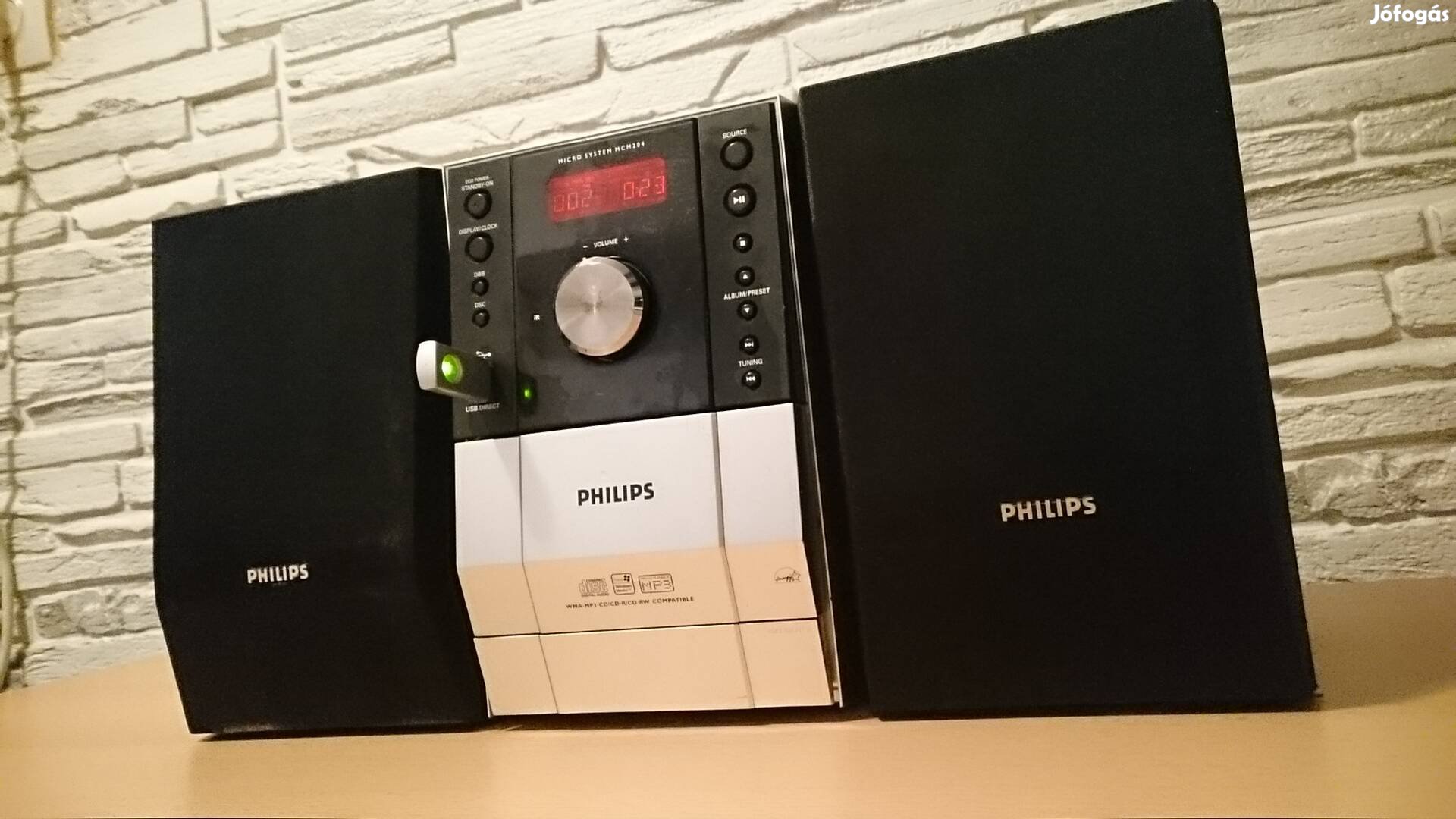 Philips hifi, erősítő, USB, CD lejátszó, rádió, kazettás magnó, AUX