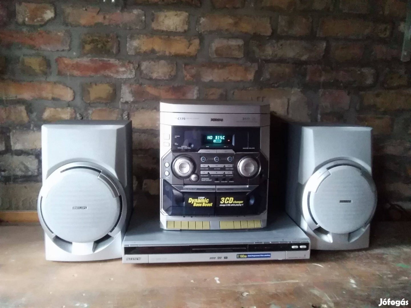 Philips hifi torony+Sony lejátszó