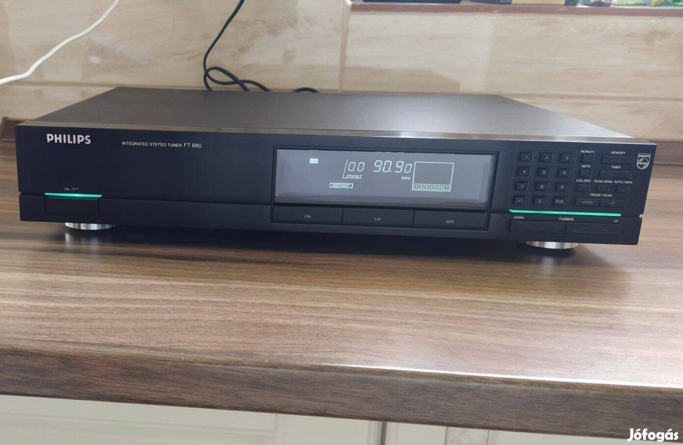 Philips hifi tuner, FT880, Fém előlap