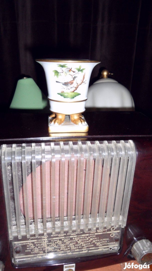 Philips holland antik csöves bakelit dobozos asztali rádió 1951/1957