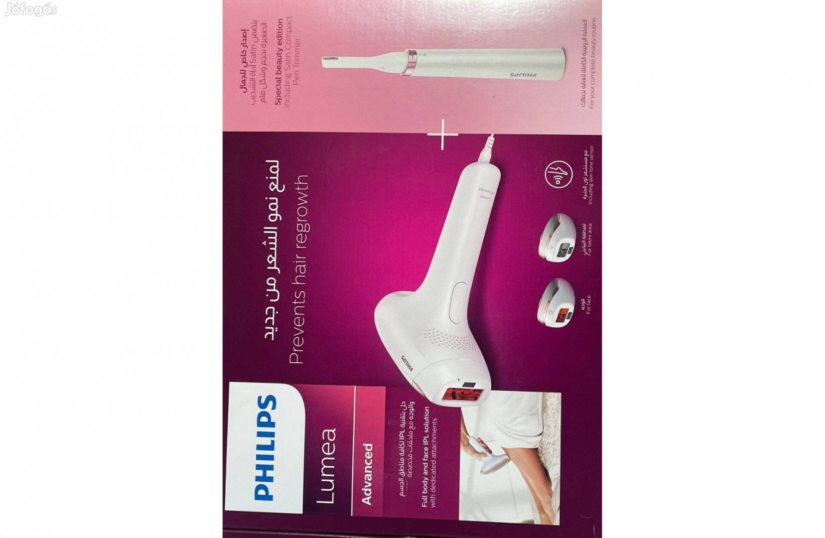 Philips lumea bri923 fejlett ipl szőrtelenítő eszköz 3 tartozékkal