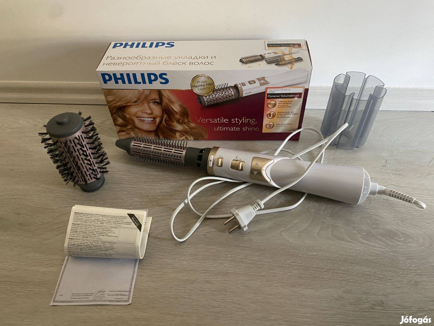 Philips márkájú Hajformázó, hajsütővas gyári dobozával