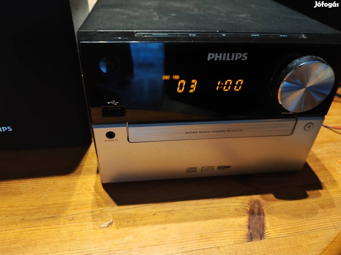 Philips minihifi, mp3, távírányítóval, tökéletes működéssel