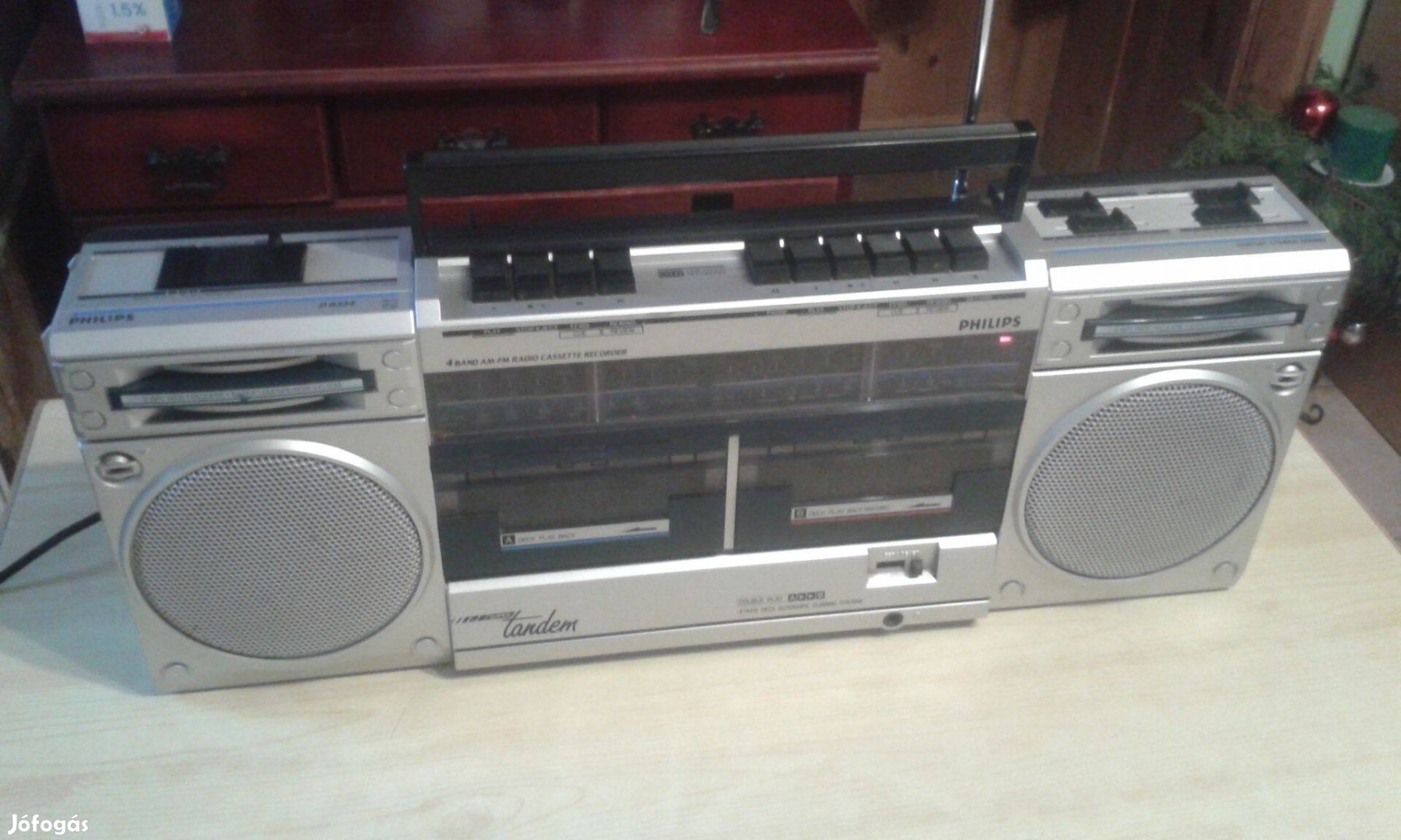 Philips retro kazettás rádiósmagnó /boombox/