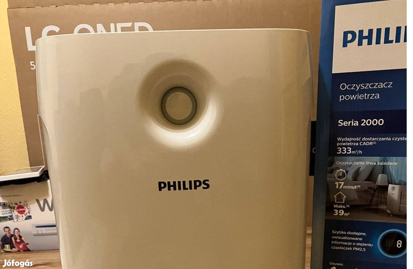 Philips seria 2000 légtisztitó 39 m2 re