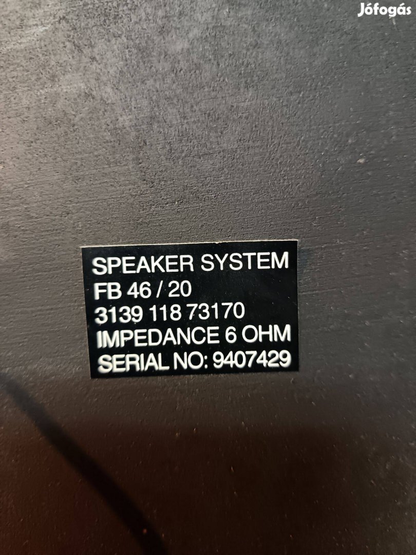 Philips sztereo basszreflex hangszorók