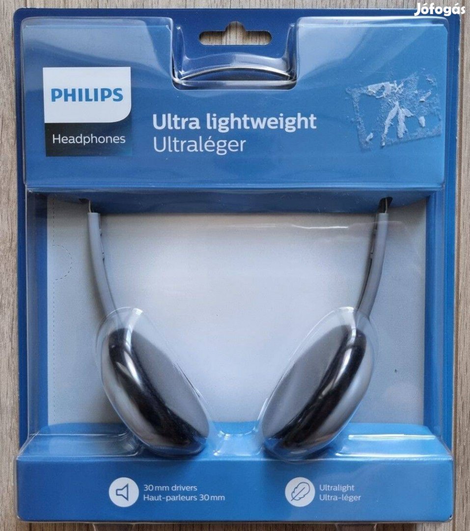 Philips ultra könnyű fejhallgató - új bontatlan