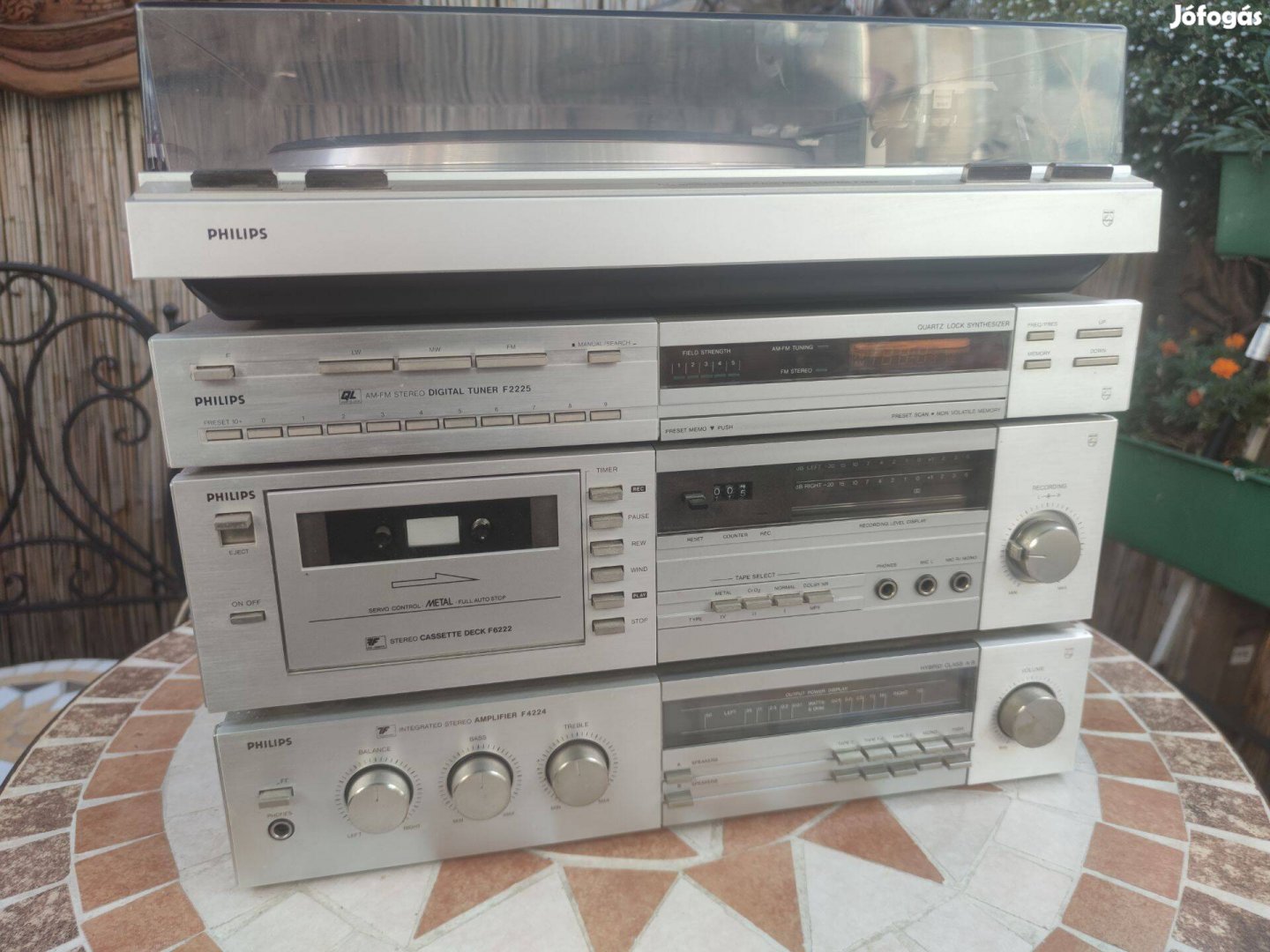 Philips vintage hifi torony