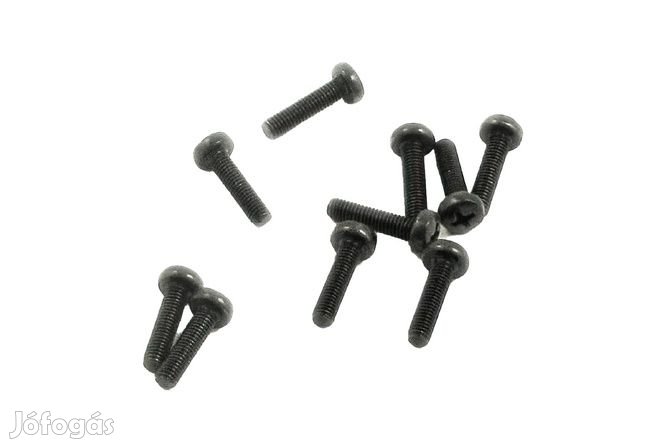 Phillips csavar M5x20 fekete 10 db