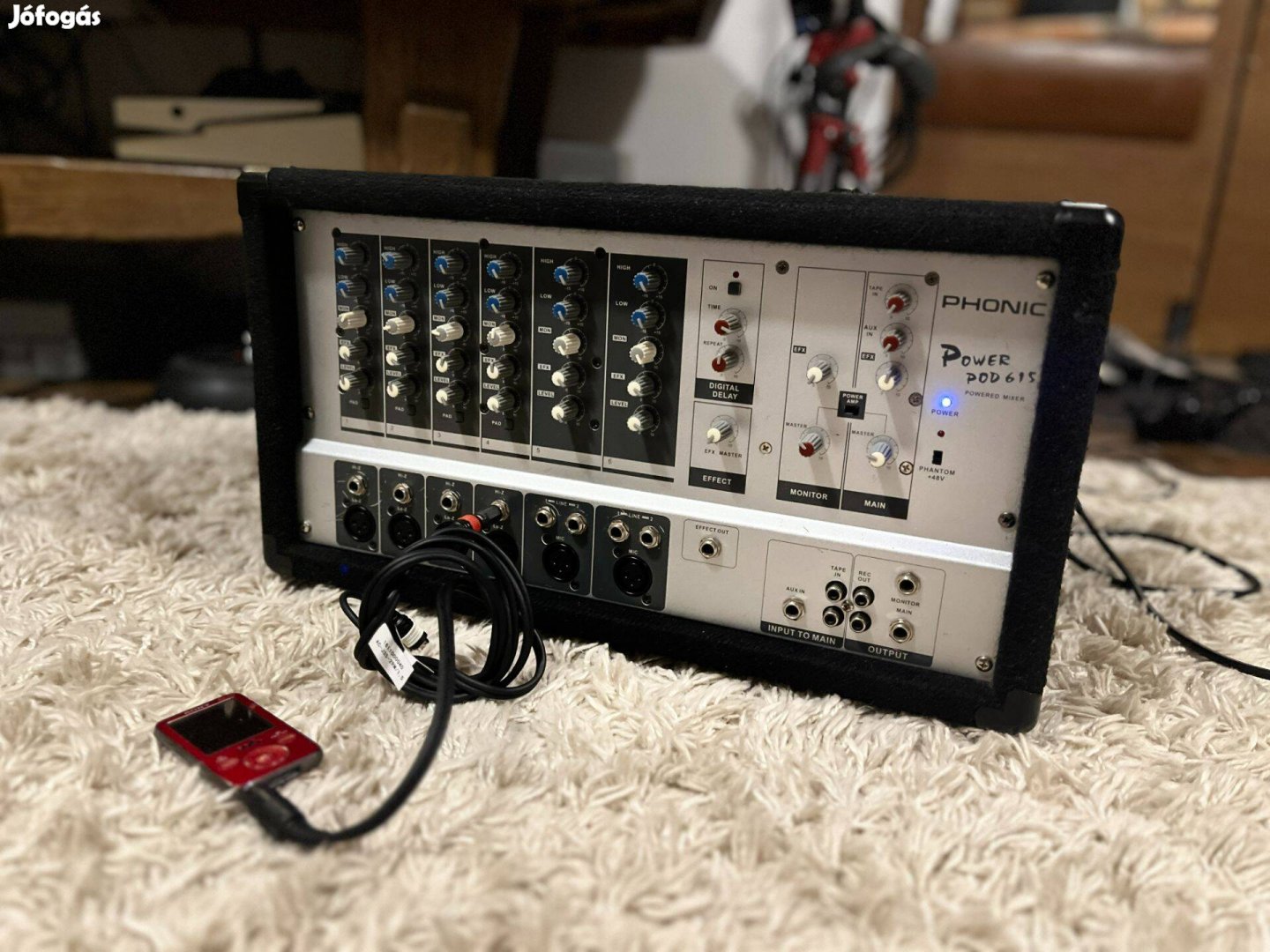 Phonic 615 Mixer Keverőerősítő Végfok keverő erősítő keverővégfok