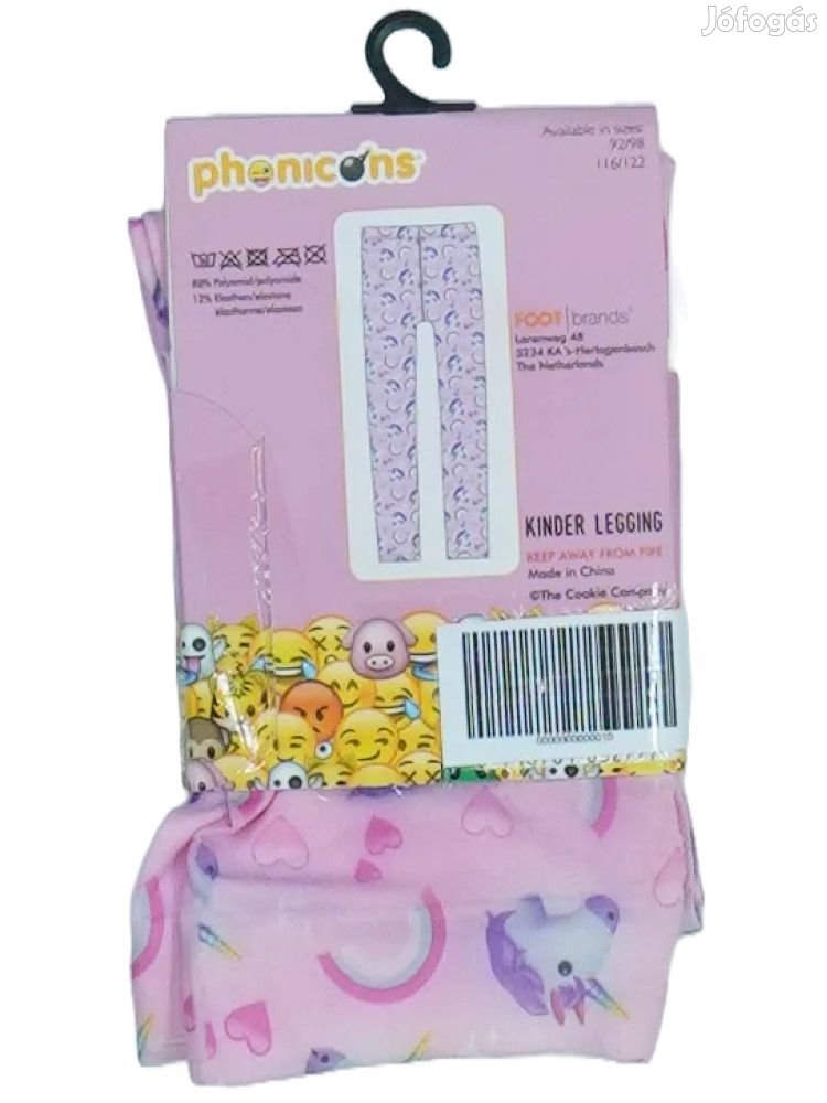 Phonicons Új (címkés) Lány Leggings (Méret: 122)