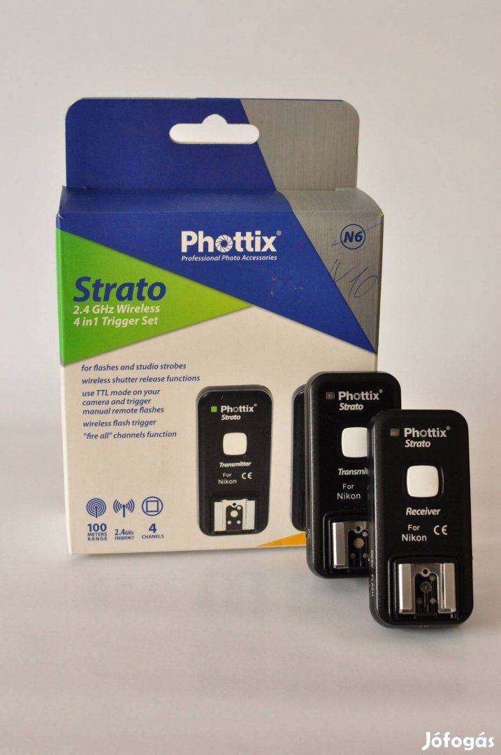 Phottix Strato rádiós elsütő / távkioldó / vakuvezérlő (Nikon)