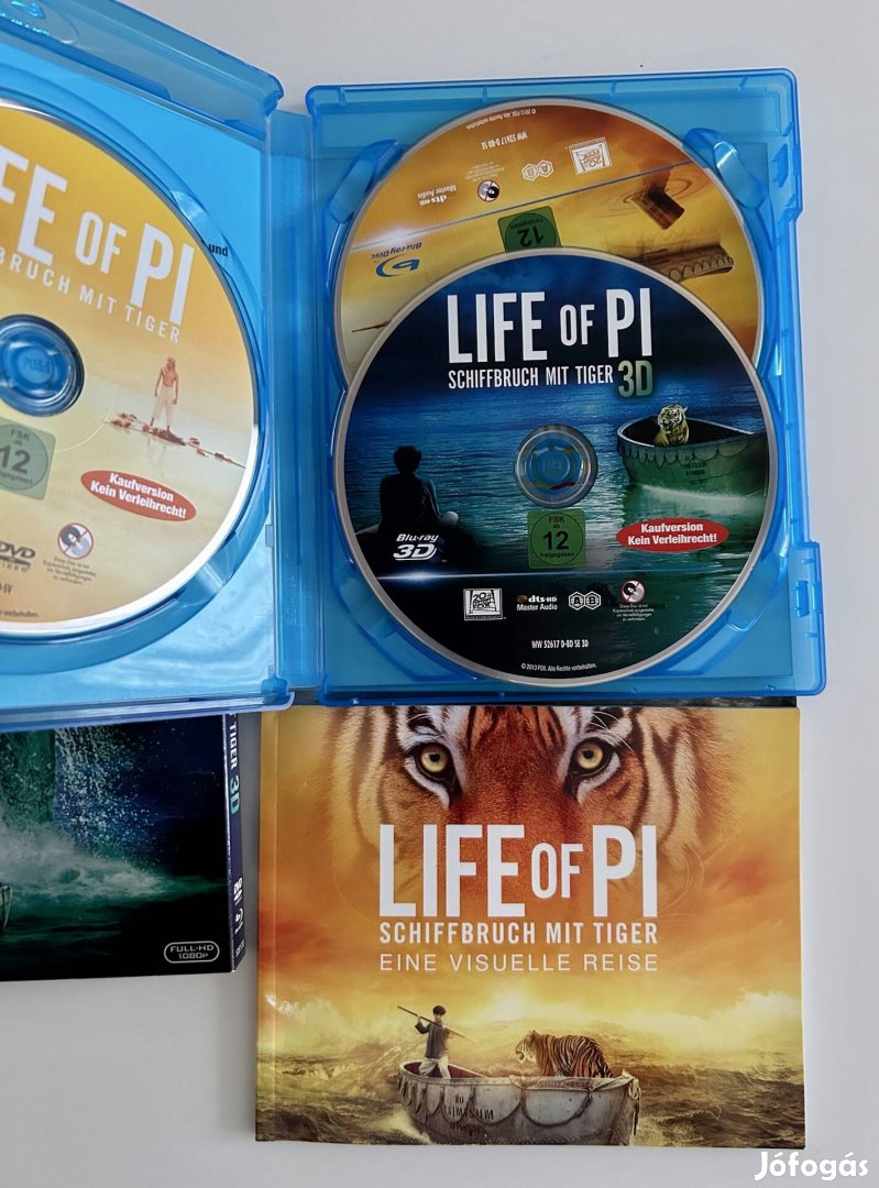 Pi élete 3 lemezes Magyar Szinkronos blu-ray 