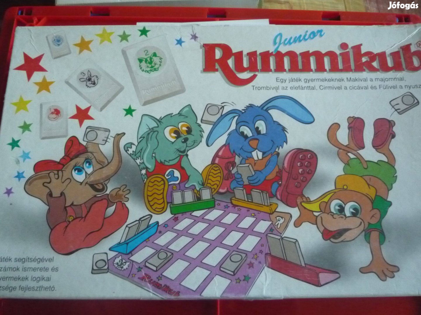 Piatnik" Rummikub Junior társasjáték 4 db állatfigurával