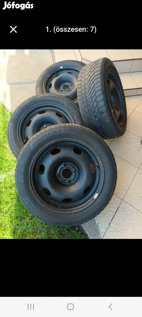 Picasso C4 kerékgarnitúra téli gumikkal 205/55 R 16