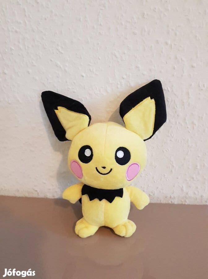 Pichu Pokemon plüss 20cm Új pokémon számlával