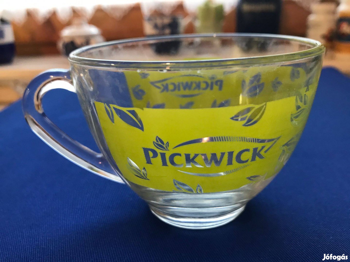 Pickwick üveg teás csésze