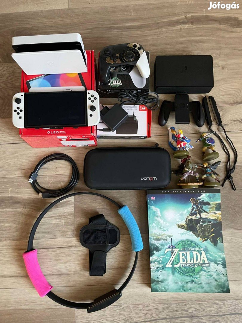 Picofly chippelt Nintendo Switch OLED csomag - 400GB SD+ kiegészítők !