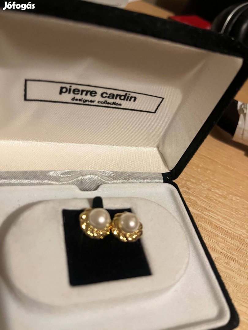 Pierre Cardin Fülbevaló Tenyészett Gyöngy ,Arany Foglalat?