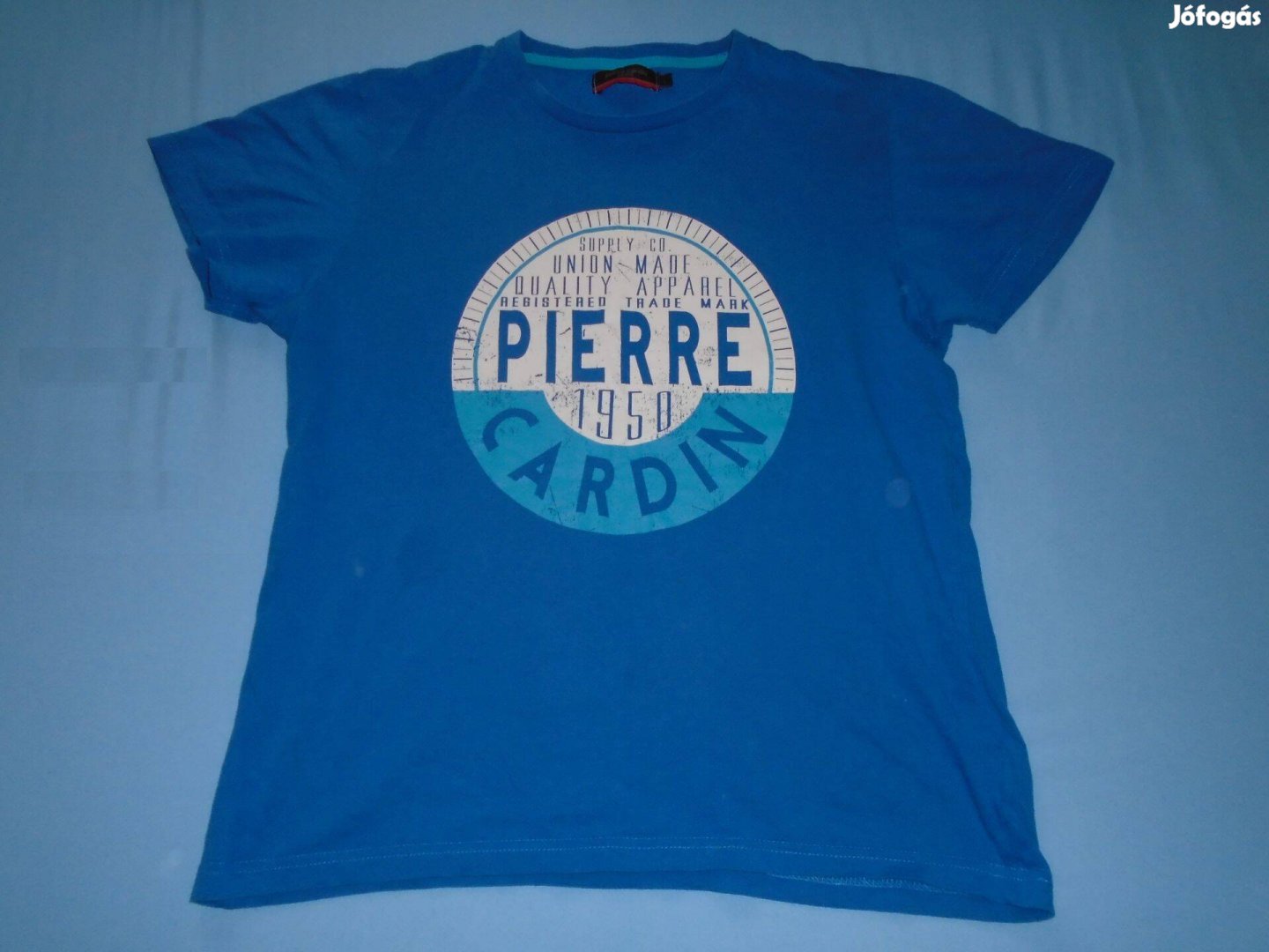 Pierre Cardin L méretű és kék pamut póló (méret L)