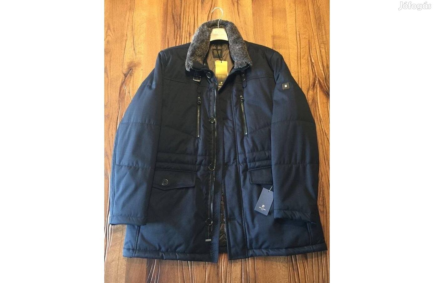 Pierre Cardin kék téli kabát méret 2XL