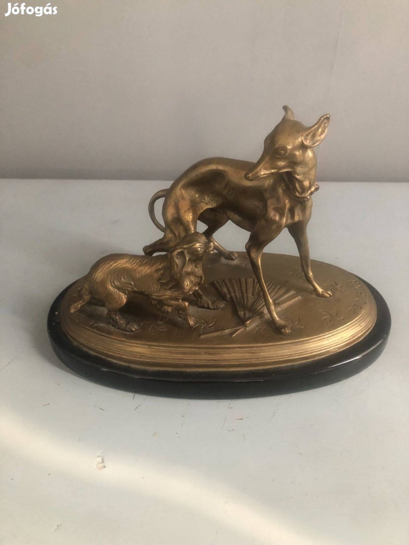 Pierre-Jules Mene, Agár és spániel jelzett bronz szobor