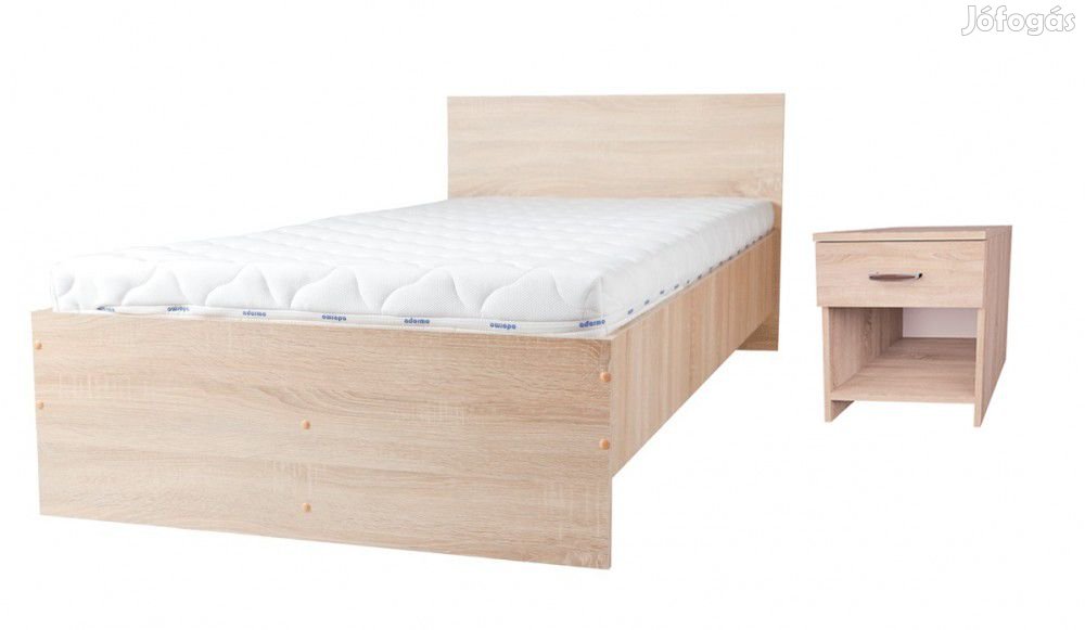 Pietro II NEW Egyszemélyes ágykeret 90x200, ágyráccsal MoonLight matr