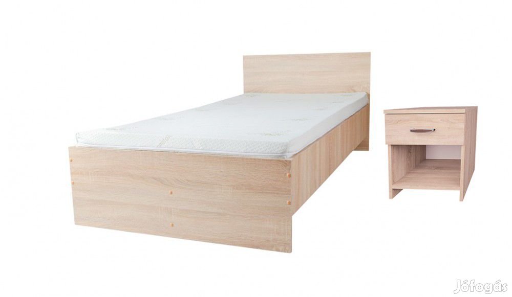 Pietro II NEW Egyszemélyes ágykeret 90x200, ágyráccsal MoonLight matr