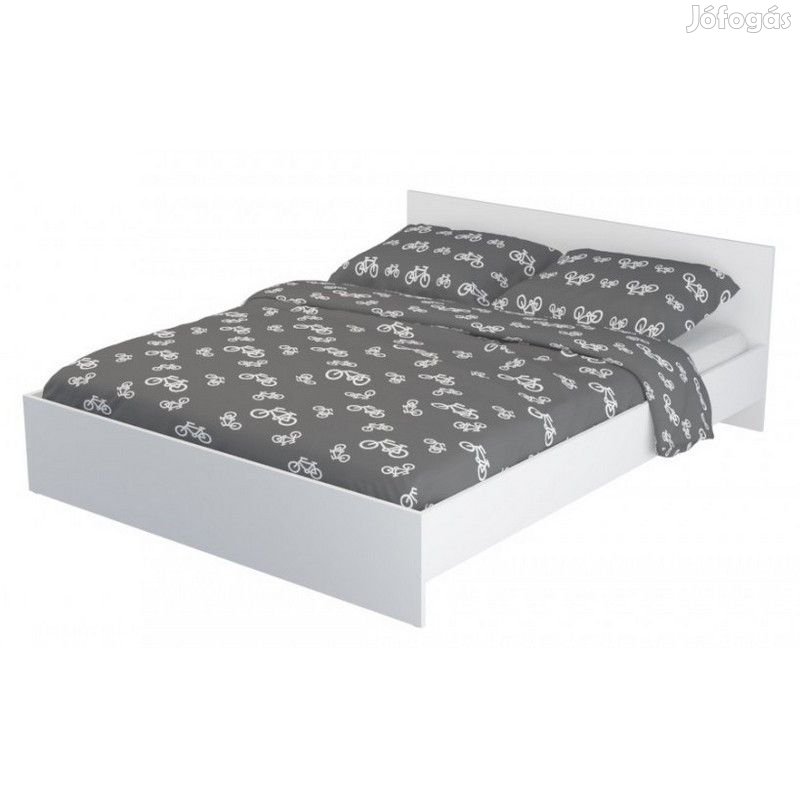 Pietro II NEW Kétszemélyes ágy 180x200 MoonLight matraccal - Fehér N