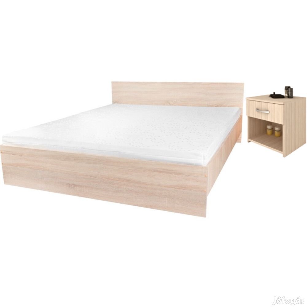 Pietro II NEW Kétszemélyes ágy 180x200 MoonLight matraccal, éjjelisze