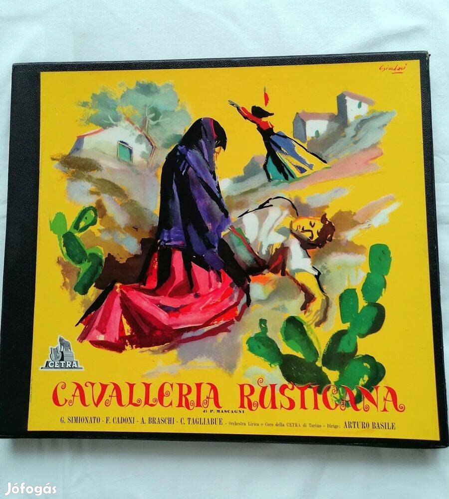 Pietro Mascagni Parasztbecsület bakelit lemez