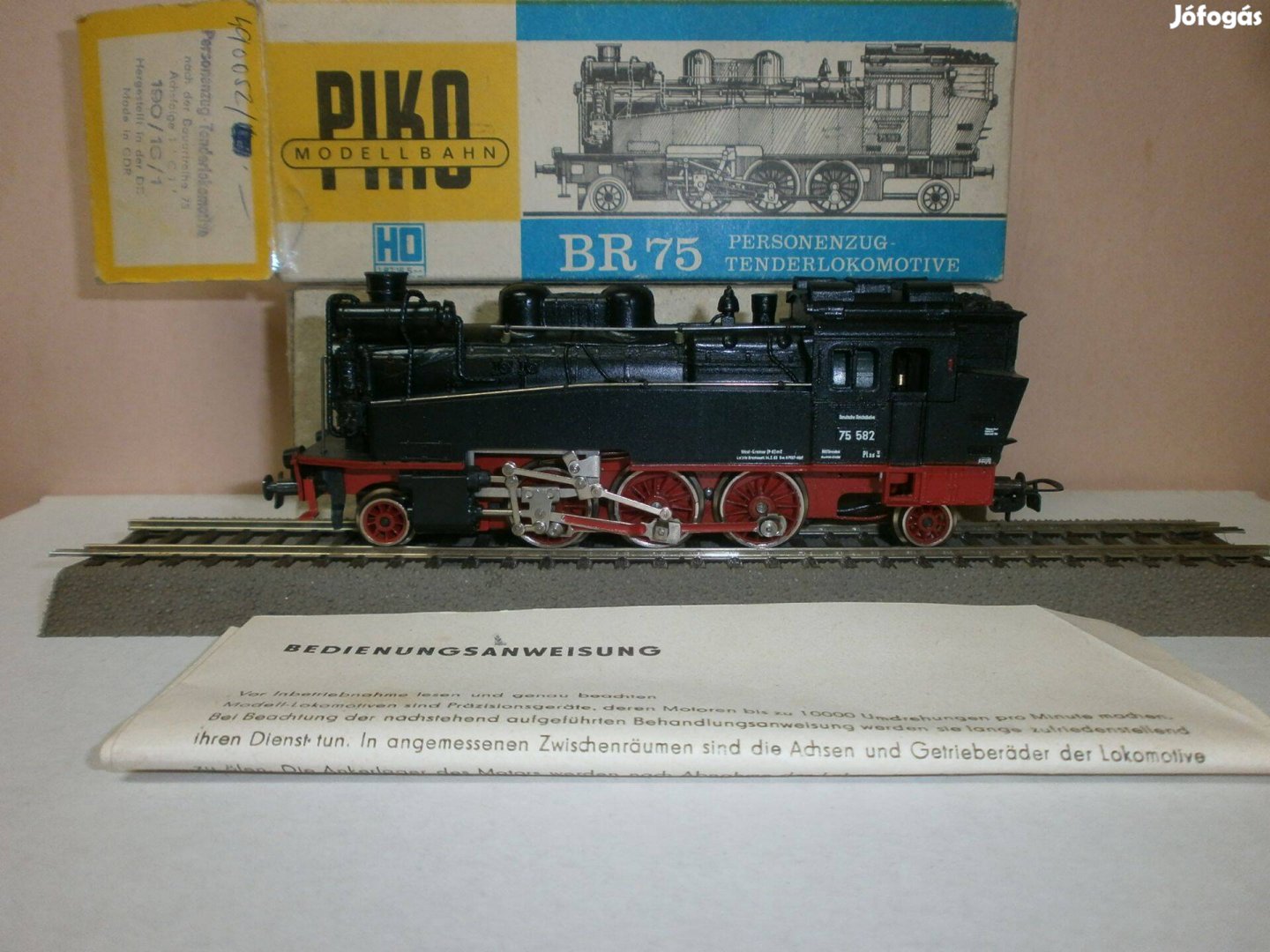 Piko 5/190/16/1 - DR -BR 75 -gőzmozdony - H0