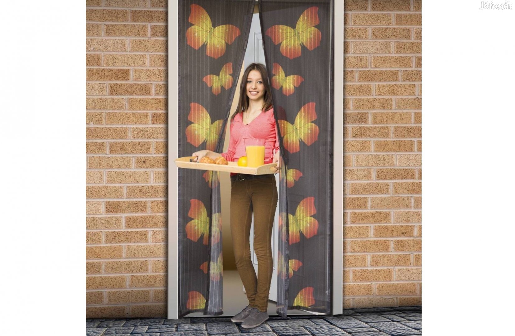 Pillangó mintás mágneses szúnyogháló függöny ajtóra 100 x 210 cm