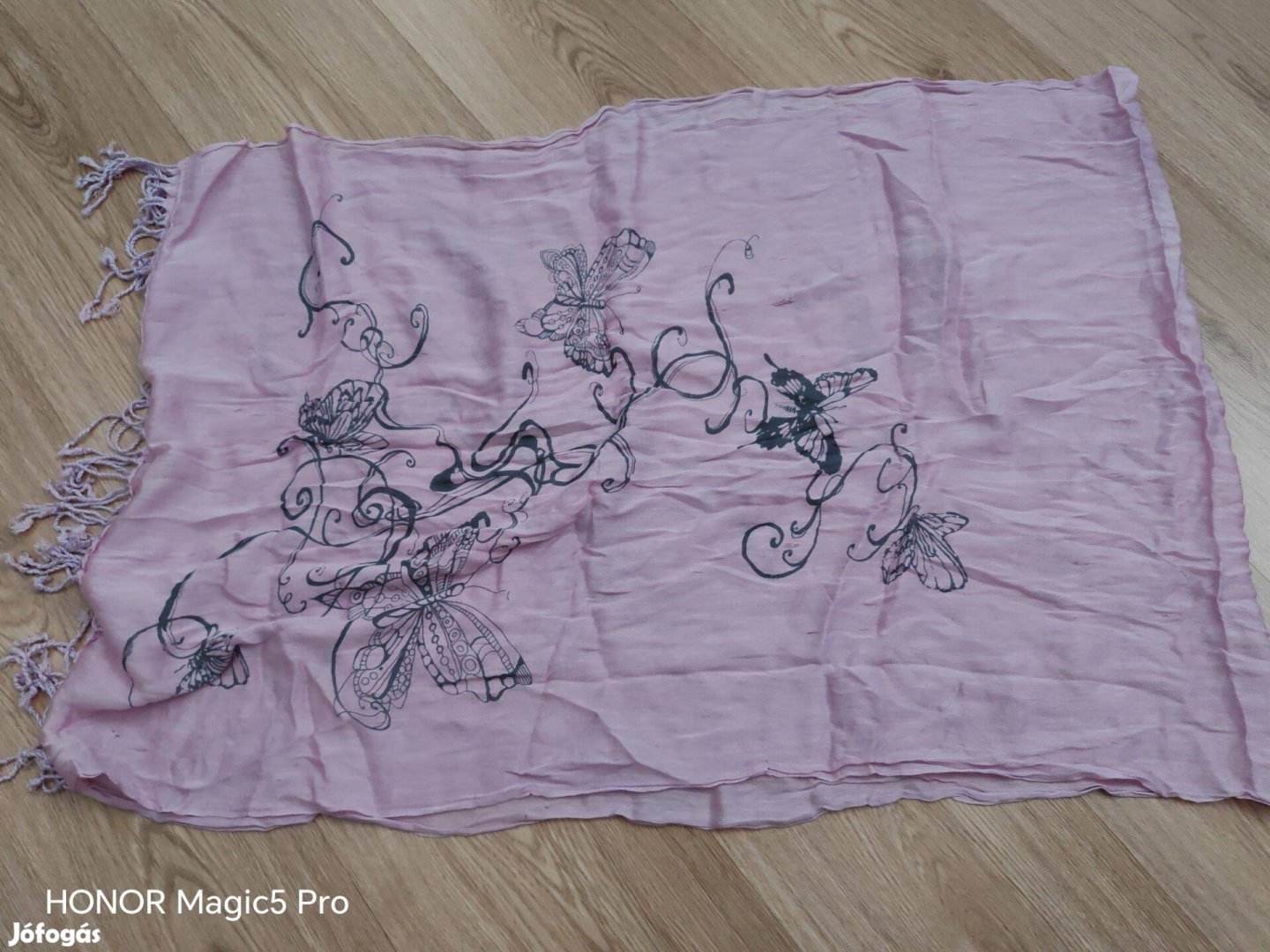 Pillangós pasztell női kendő csősál