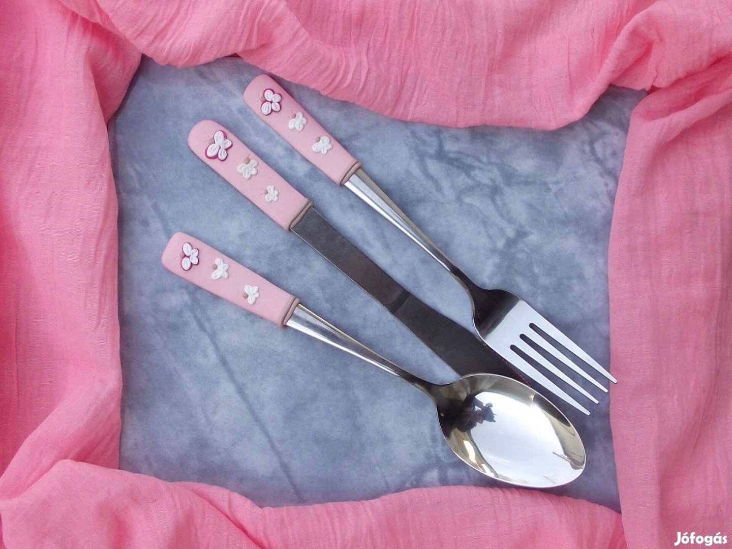 Pillangós süthető gyurmás evőeszközkészlet