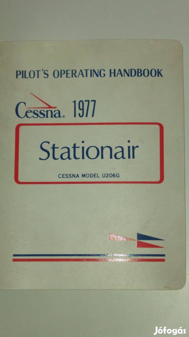 Pilot's operating handbook: Cessna 1977. Stationair Cessna model