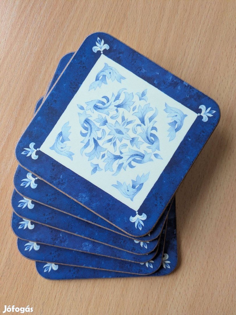 Pimpernel Blue Brocade parafa poháralátét 6 db