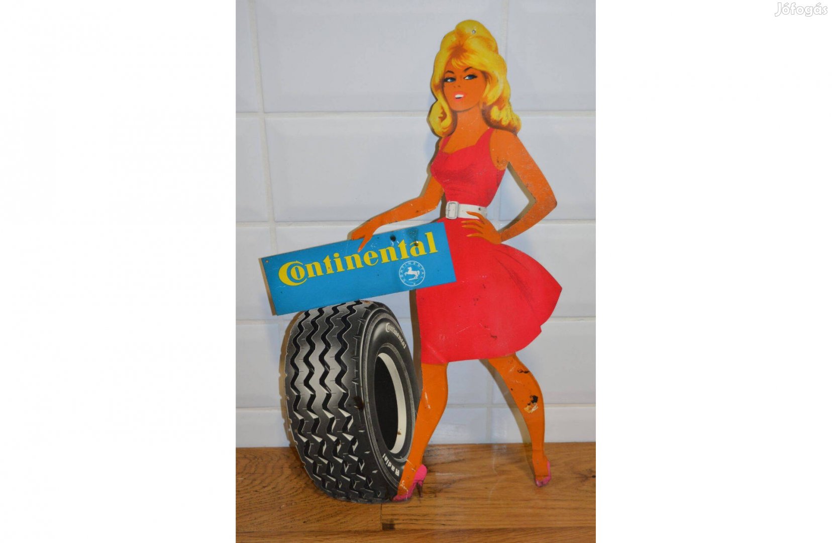 Pin-up Continental eredeti lemez reklám tábla reklámtábla