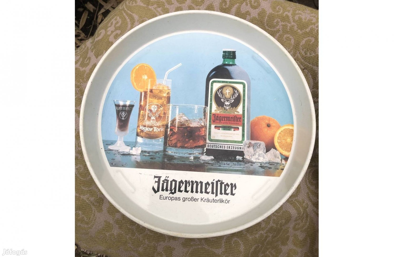 Pincertálca, fém Jägermeister tálca 1800 Ft