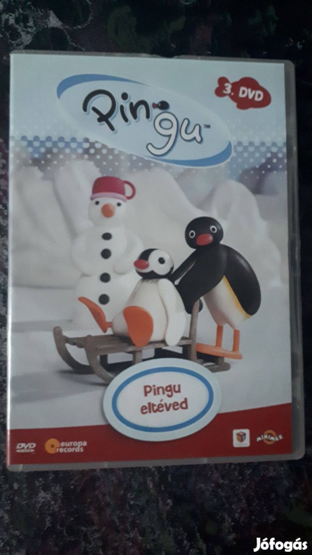 Pingu 3. mesefilm DVD (Pingu eltéved) posta 510 Ft