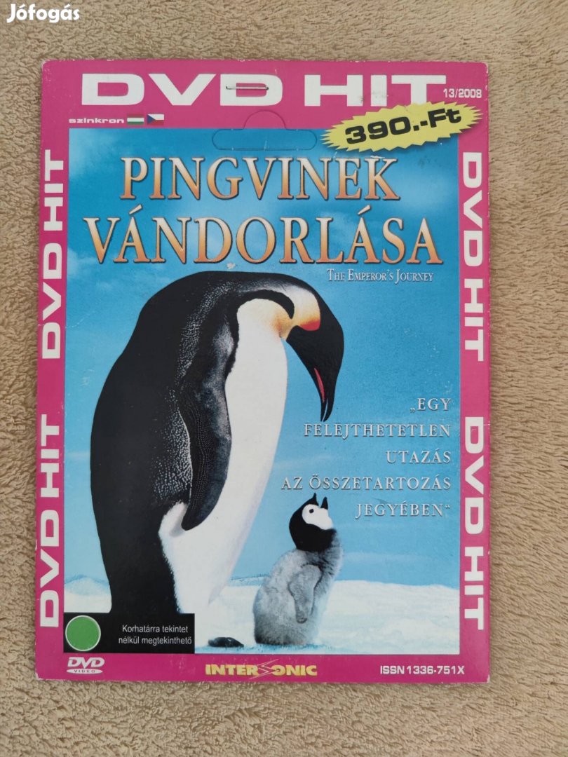 Pingvinek vándorlása - bontatlan hazai DVD - 100 Ft 