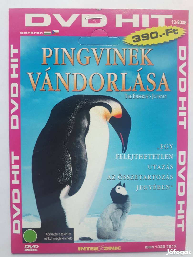 Pingvinek vándorlása - papírtokos DVD (posta 255 Ft)